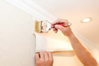 Pose de papier peint à Mosnay — revêtements muraux et toiles de verre